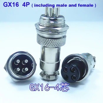 High Quality 5 Pairs (10pcs)/ Lot 16mm 4P 125V/5A GX16 16mm Aviation Connector Female Socket Male Plug
High Quality 5 Pairs (10pcs)/ Lot 16mm 4P 125V/5A GX16 16mm Aviation Connector Female Socket Male Plug