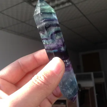 TT38---100g 100% NATURAL Double Points Purply and Green Fluorite CRYSTAL WAND HEALING crystal POINTS Home Decor Ornaments
TT38---100g 100% NATURAL Double Points Purply and Green Fluorite CRYSTAL WAND HEALING crystal POINTS Home Decor Ornaments