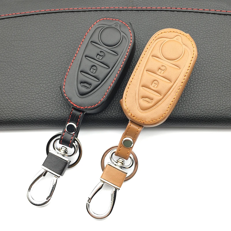 Top layer leather genuine leather car key caseKeyboard cover for Alfa Romeo Mito Giulietta 159 GTA 3 buttons car accessories
Top layer leather genuine leather car key caseKeyboard cover for Alfa Romeo Mito Giulietta 159 GTA 3 buttons car accessories