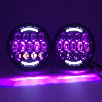 7" RGB 105W RGB Hi/LoBeam Headlight - Plug And Play Led Angel Eyes Headlight Sealed Beam For Jeep Wrangler
7" RGB 105W RGB Hi/LoBeam Headlight - Plug And Play Led Angel Eyes Headlight Sealed Beam For Jeep Wrangler