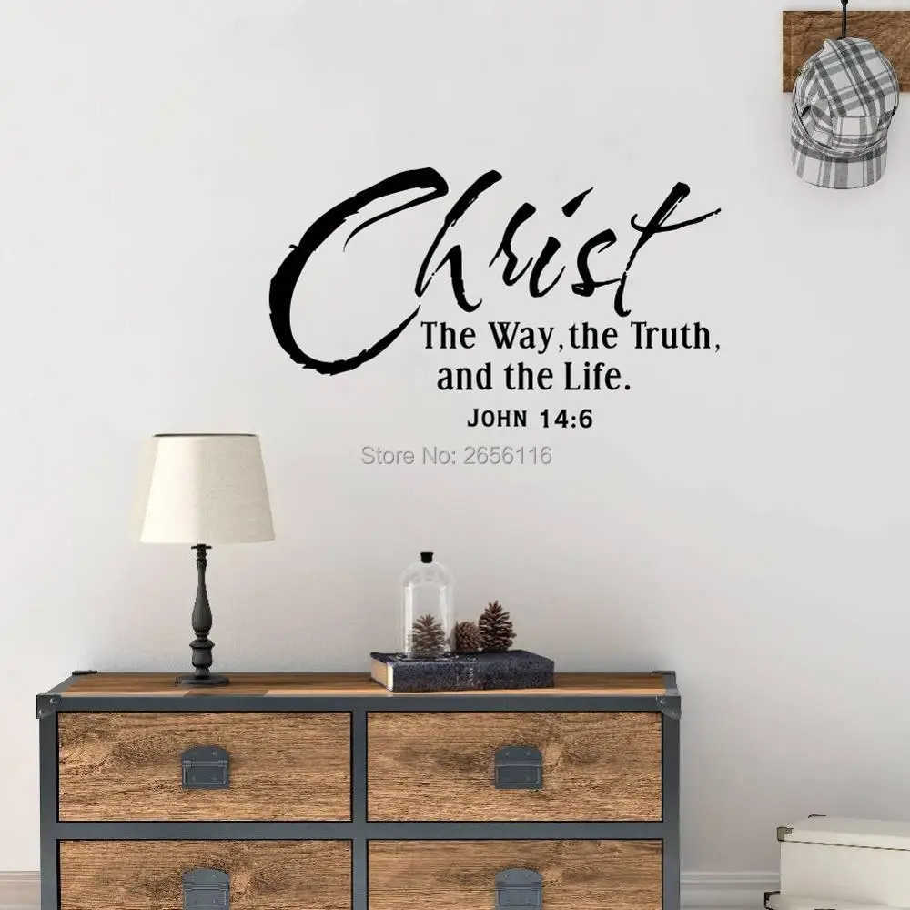 Christ the Way the Truth and the Life Christian Love Quote Vinyl Wall Decals Home Decor Stickers
Christ the Way the Truth and the Life Christian Love Quote Vinyl Wall Decals Home Decor Stickers