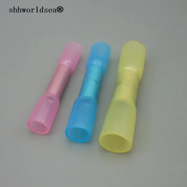 shhworldsea 3X100pcs/lot BHT1/BHT2/BHT5 Heat Shrink Butt Connectors and Splices For 0.5-6.0mm2 22-10AWG Wire 3 in car Terminal | Автомобили