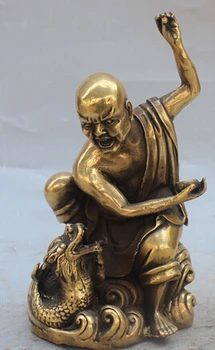 Fast shipping 8" Chinese Bronze Eighteen Lohan One of XiangLong Buddha Boddhisattva Statue
Fast shipping 8" Chinese Bronze Eighteen Lohan One of XiangLong Buddha Boddhisattva Statue