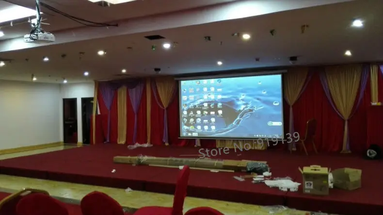 133 Inch 16 to 9 motorized screen pic 3