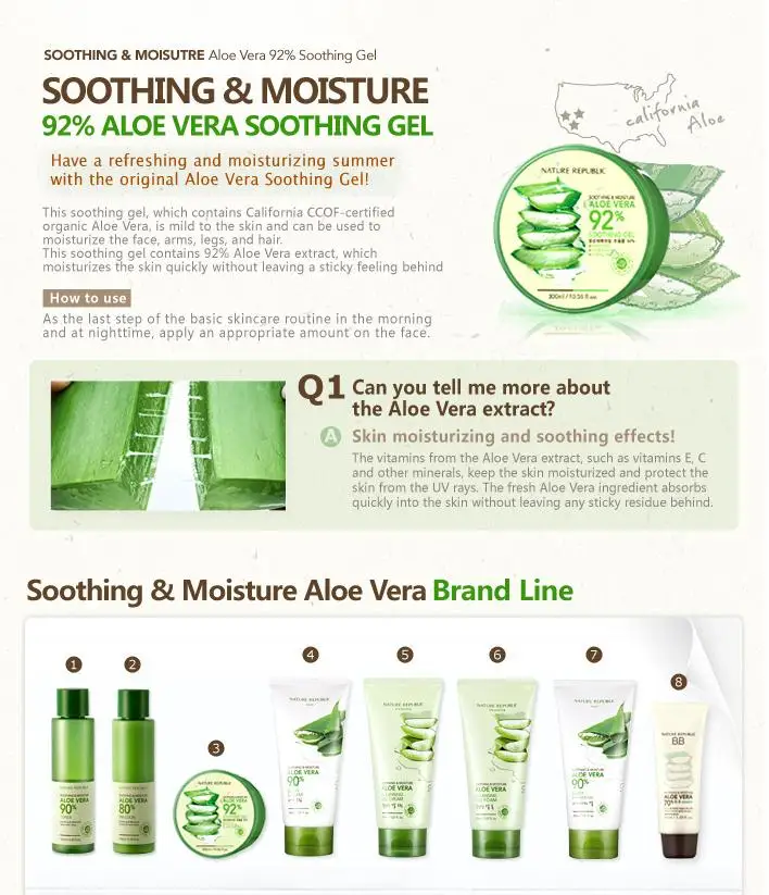 aloe vera face routine