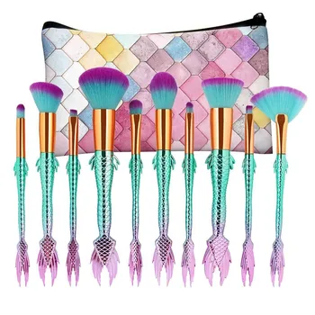 New Arrival 10Pc Mermaid Foundation Eyeshadow Contour Eye Lip Makeup Brushes Set 4.6
New Arrival 10Pc Mermaid Foundation Eyeshadow Contour Eye Lip Makeup Brushes Set 4.6