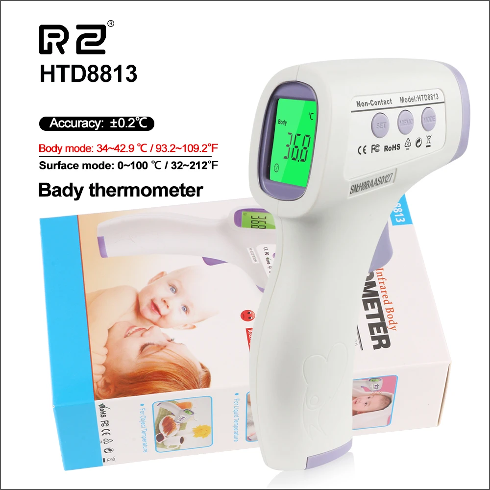 

RZ Thermometers Body Thermometer Electronic Ear Digital Thermometer Baby Medical Fever Non-contact Infrared Kids Thermometer