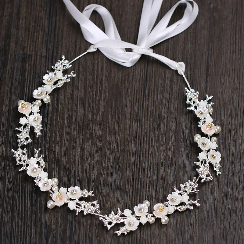 New Silver Flower Crystal Pearl Bride Headband Wedding Headpieces Hair Jewelry Handmade Women Tiara Bride Hair Accessories
New Silver Flower Crystal Pearl Bride Headband Wedding Headpieces Hair Jewelry Handmade Women Tiara Bride Hair Accessories