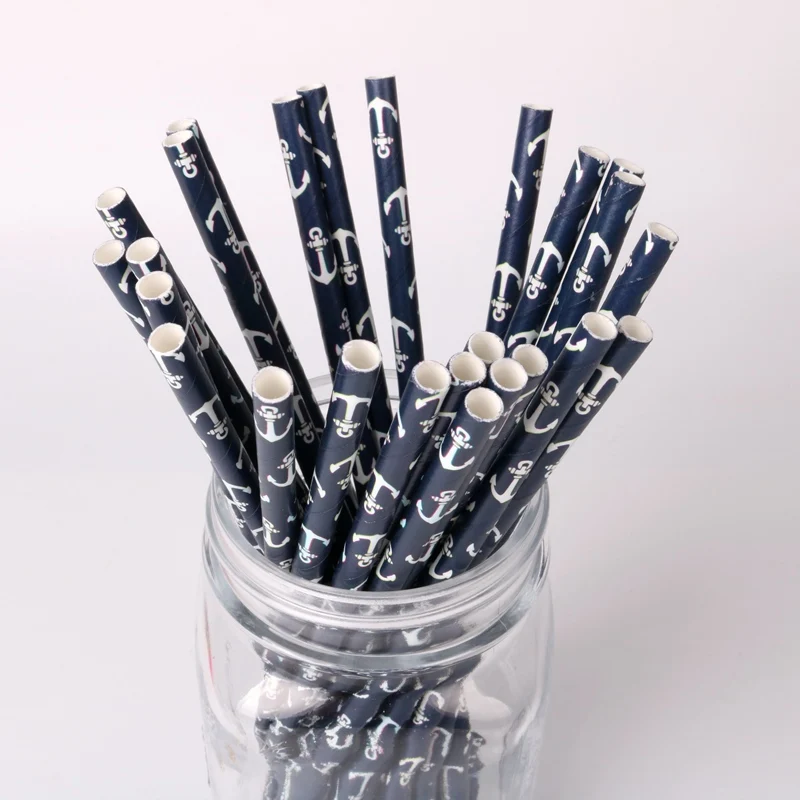 25pcs/lot Cartoon Anchor Print Paper Drinking Straws For Kids Birthday Christmas Bar Halloween Theme Party Wedding Decorations
25pcs/lot Cartoon Anchor Print Paper Drinking Straws For Kids Birthday Christmas Bar Halloween Theme Party Wedding Decorations