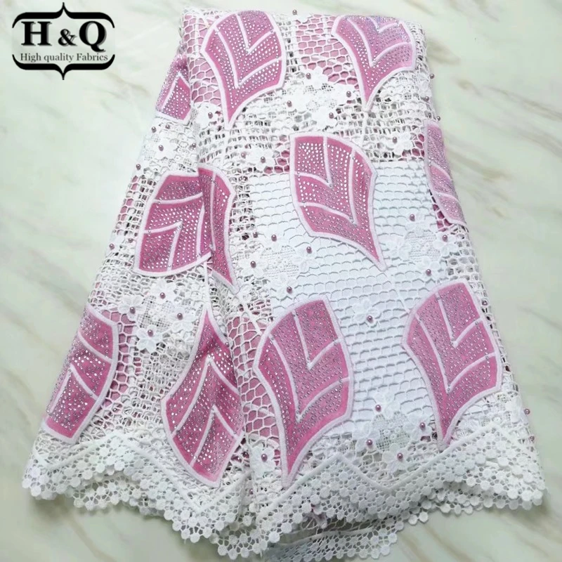 High quality 2019 French water soluble lace 5 yards velvet embroidery with beads and stones African cord lace fabric for Women
High quality 2019 French water soluble lace 5 yards velvet embroidery with beads and stones African cord lace fabric for Women