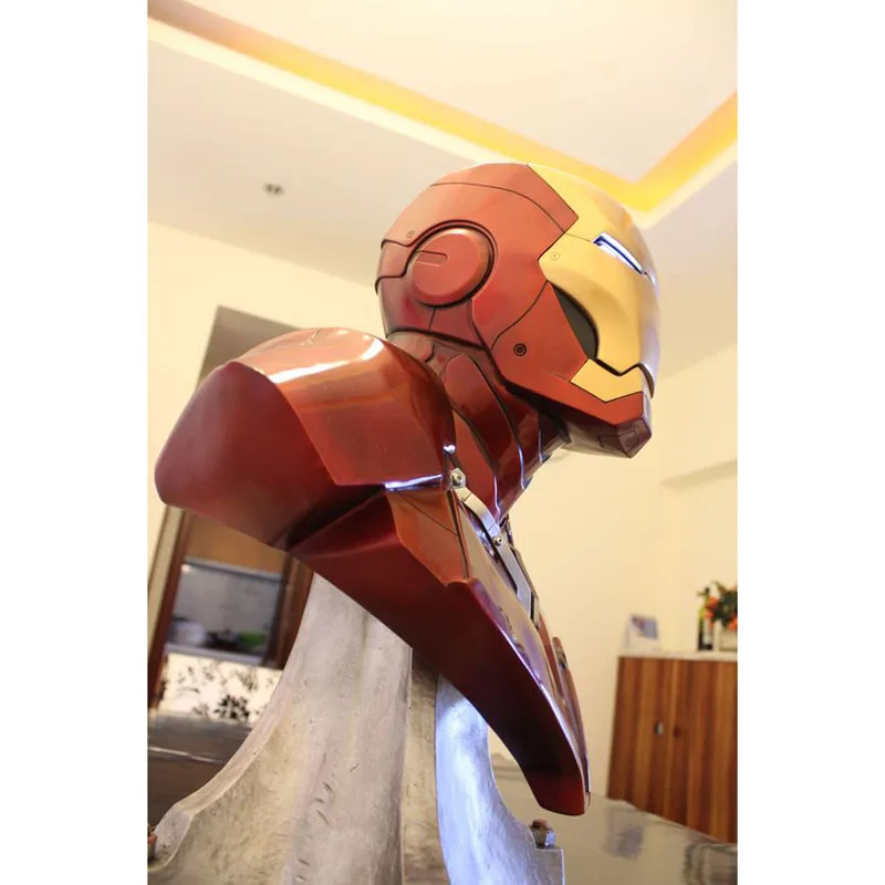 SOSO COOL! 1/1 Scale Iron Man Sideshow MK3 Tony Strak !NEW IRON MAN MODEL 61CM Resin BUST With Led Eye
SOSO COOL! 1/1 Scale Iron Man Sideshow MK3 Tony Strak !NEW IRON MAN MODEL 61CM Resin BUST With Led Eye