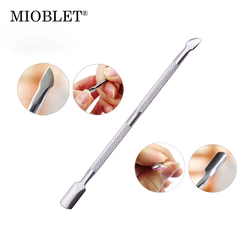 MIOBLET 1pcs Double Sided Finger Dead Skin Push Nail Stainless Steel Cuticle Remover Cuticle Pusher Manicure Pedicure Care Tools
MIOBLET 1pcs Double Sided Finger Dead Skin Push Nail Stainless Steel Cuticle Remover Cuticle Pusher Manicure Pedicure Care Tools
