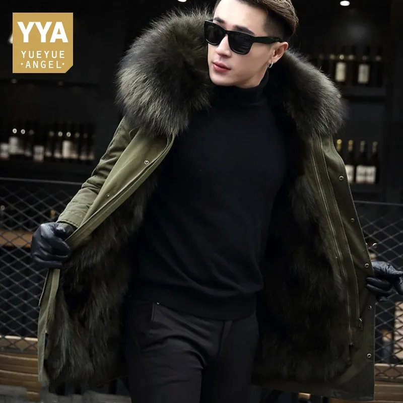 Brand Luxury Mens Real Fur Coats Winter Thick Warm Fur Lining Hooded Outerwear Male Casual Pocket Zipper Long Coats M-5XL
Brand Luxury Mens Real Fur Coats Winter Thick Warm Fur Lining Hooded Outerwear Male Casual Pocket Zipper Long Coats M-5XL
