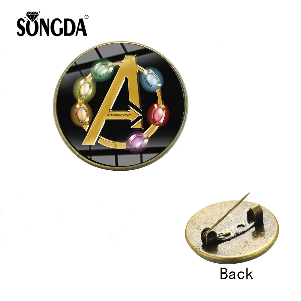 SONGDA Hot Movie Avengers Iron Man Fashion Brooch Super Hero Classic Characters Glass Dome Pins Badge Accessories Gift Men Women
SONGDA Hot Movie Avengers Iron Man Fashion Brooch Super Hero Classic Characters Glass Dome Pins Badge Accessories Gift Men Women