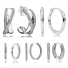 Trendy Authentic 925 Sterling Silver Pandora Earrings For Women Sparkling Zirconia Earring Hoops Fine Lady Pandora Jewelry Gift
Trendy Authentic 925 Sterling Silver Pandora Earrings For Women Sparkling Zirconia Earring Hoops Fine Lady Pandora Jewelry Gift