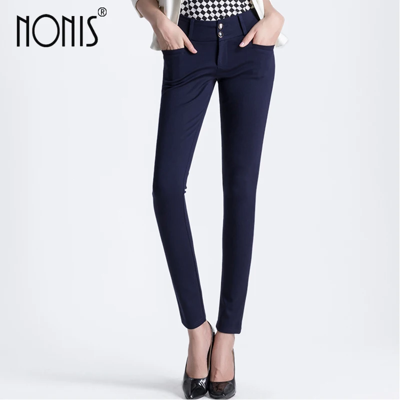 Nonis Fashion Women OL Stylle Office Work Pencil Pants Ladies High Stretch Long Plus Size 33 34 Femme Pantalon
Nonis Fashion Women OL Stylle Office Work Pencil Pants Ladies High Stretch Long Plus Size 33 34 Femme Pantalon