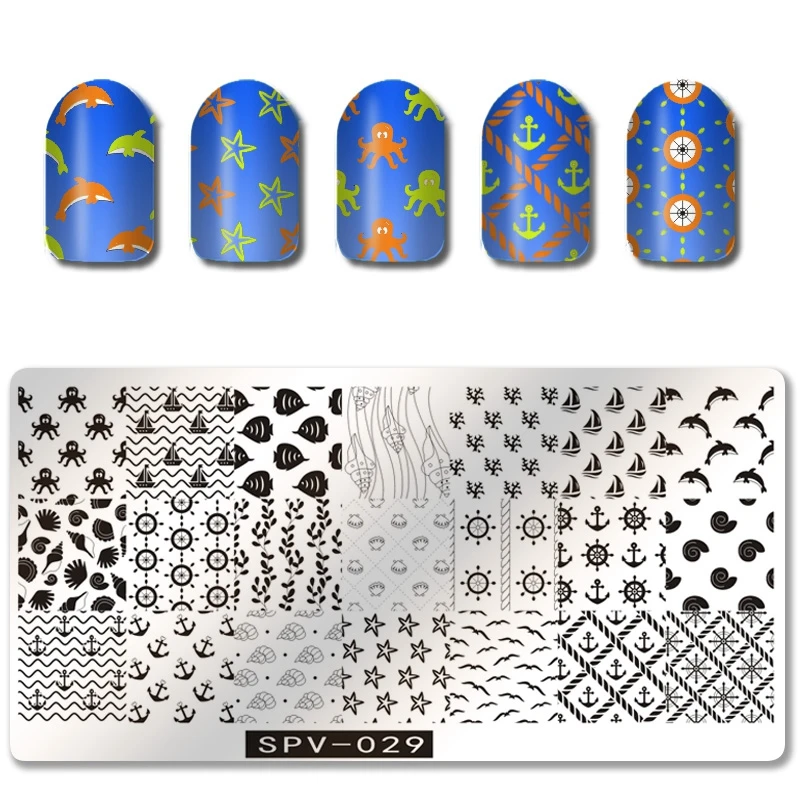 1pc Nail Art Polish Stamping Plates Dolphin Octopus Fish Salon Design Stamp Templates Manicure Tool SPV029#
1pc Nail Art Polish Stamping Plates Dolphin Octopus Fish Salon Design Stamp Templates Manicure Tool SPV029#