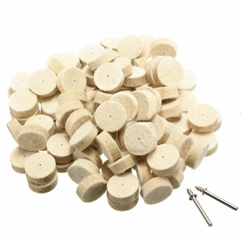 EASY-100x 25mm Wool Felt Polishing Buffing Round Wheel Tool + 2 Shank For Dremel Use
EASY-100x 25mm Wool Felt Polishing Buffing Round Wheel Tool + 2 Shank For Dremel Use