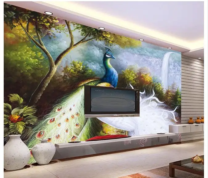 3D Hand-painted peacock Ewallpaper custom mural beauty uropean background wall decoration painting non-won wallpaper
3D Hand-painted peacock Ewallpaper custom mural beauty uropean background wall decoration painting non-won wallpaper