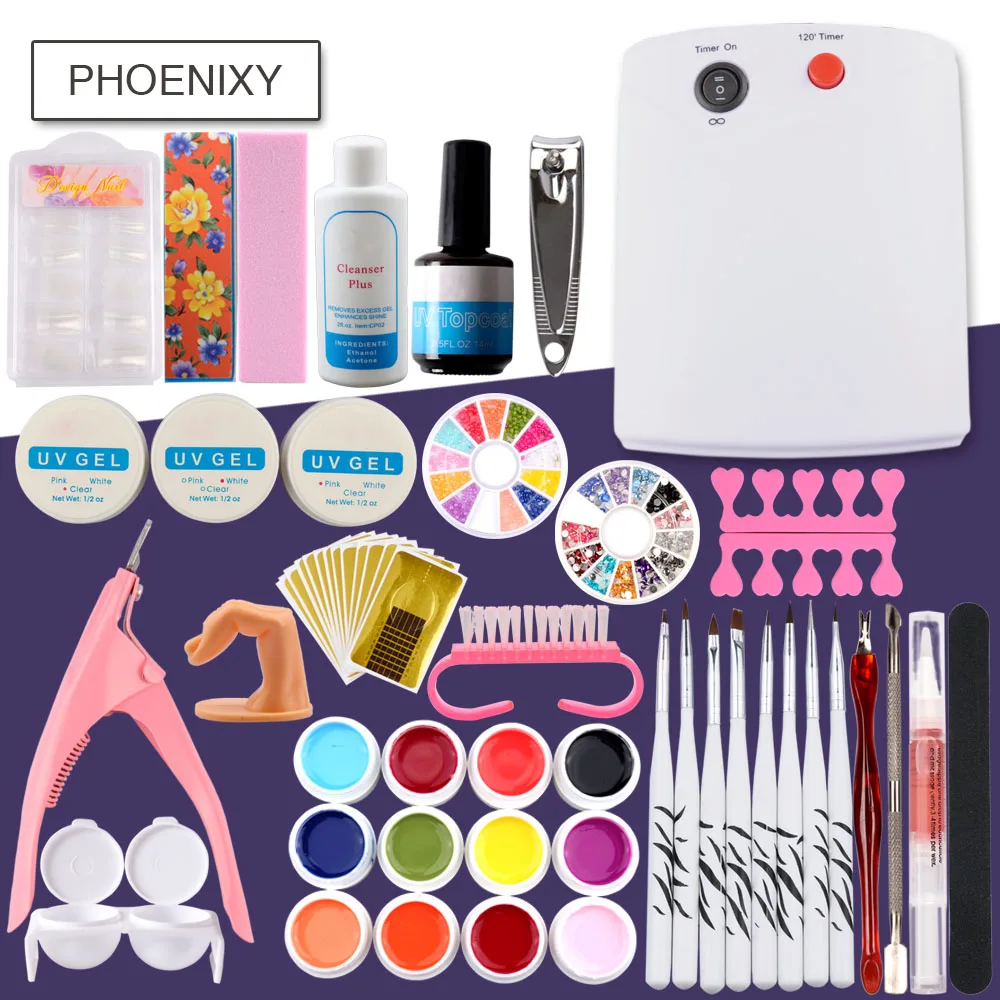 Pro Manicure Set UV Gel Kit 36W UV Lamp For Nail Art Tools Buffing Block UV Brush Set For Nail Extension Kit All For Manicure
Pro Manicure Set UV Gel Kit 36W UV Lamp For Nail Art Tools Buffing Block UV Brush Set For Nail Extension Kit All For Manicure