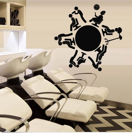 E8 Hair Salon Barber Vinyl Decal Haircut wall stickers Wall Decal Stylist Master Hair Dresser Salon Beauty Poster Scissors
E8 Hair Salon Barber Vinyl Decal Haircut wall stickers Wall Decal Stylist Master Hair Dresser Salon Beauty Poster Scissors