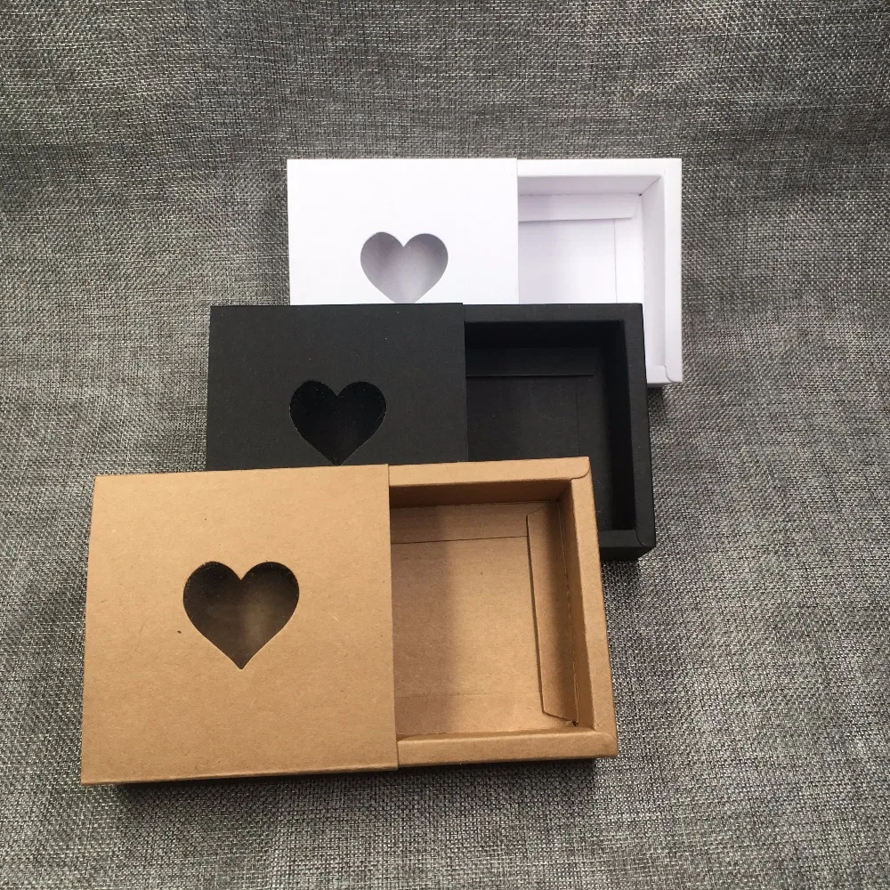 25 pcs Kraft Drawer Paper Box for gift with PVC Heart Window for Gift\Handmade Soap\Crafts\Jewelry\Macarons
25 pcs Kraft Drawer Paper Box for gift with PVC Heart Window for Gift\Handmade Soap\Crafts\Jewelry\Macarons
