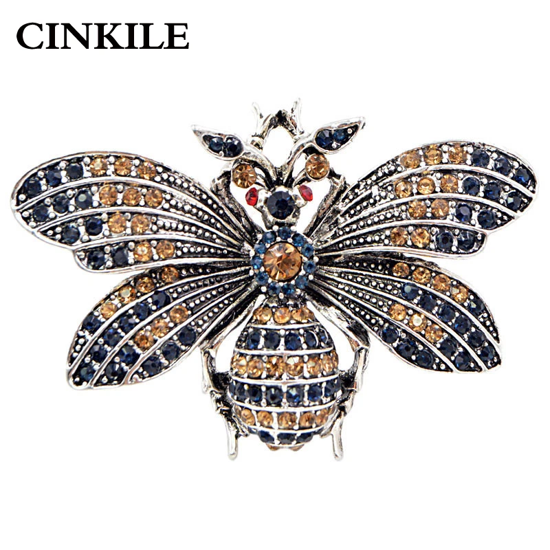 CINKILE Rhinestone Yellow Color Bee Brooches for Women Large Fashion Bug Pins Insect Design Corsage Coat Accessories Good Gift
CINKILE Rhinestone Yellow Color Bee Brooches for Women Large Fashion Bug Pins Insect Design Corsage Coat Accessories Good Gift