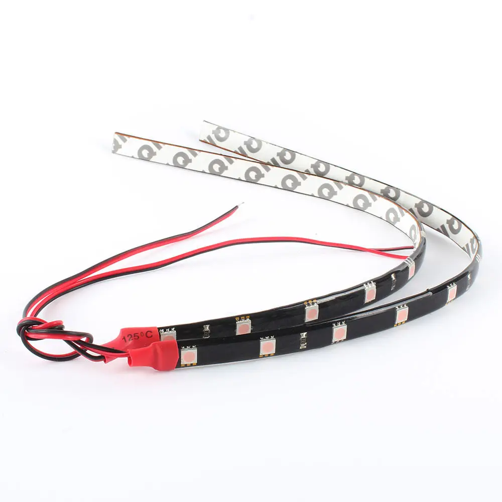 2PCS White Yellow Red Blue Green 15 SMD 30CM Strip Light Flexible Car LED Decor Waterproof Motorcycle Decoration
2PCS White Yellow Red Blue Green 15 SMD 30CM Strip Light Flexible Car LED Decor Waterproof Motorcycle Decoration