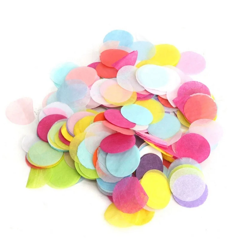FJS-2.5cm 10g Multicolor Paper Round Circle Rainbow Tissue Confetti Wedding Birthday Party Decoration
FJS-2.5cm 10g Multicolor Paper Round Circle Rainbow Tissue Confetti Wedding Birthday Party Decoration