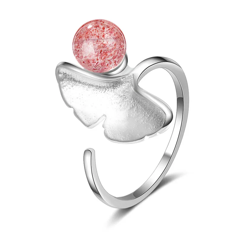 XIYANIKE 925 Sterling Silver 2019 New Trendy Elegant Ginkgo Leaf Open Crystal Ring Natural Pink Strawberry Crystal Fine Jewelry
XIYANIKE 925 Sterling Silver 2019 New Trendy Elegant Ginkgo Leaf Open Crystal Ring Natural Pink Strawberry Crystal Fine Jewelry
