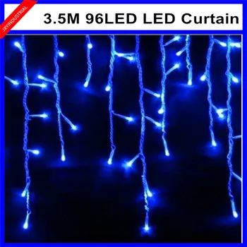 3.5M 96LED Icicle string Light Christmas Wedding Xmas party Decor Snowing curtain light female/male linkableconnector 220V
3.5M 96LED Icicle string Light Christmas Wedding Xmas party Decor Snowing curtain light female/male linkableconnector 220V