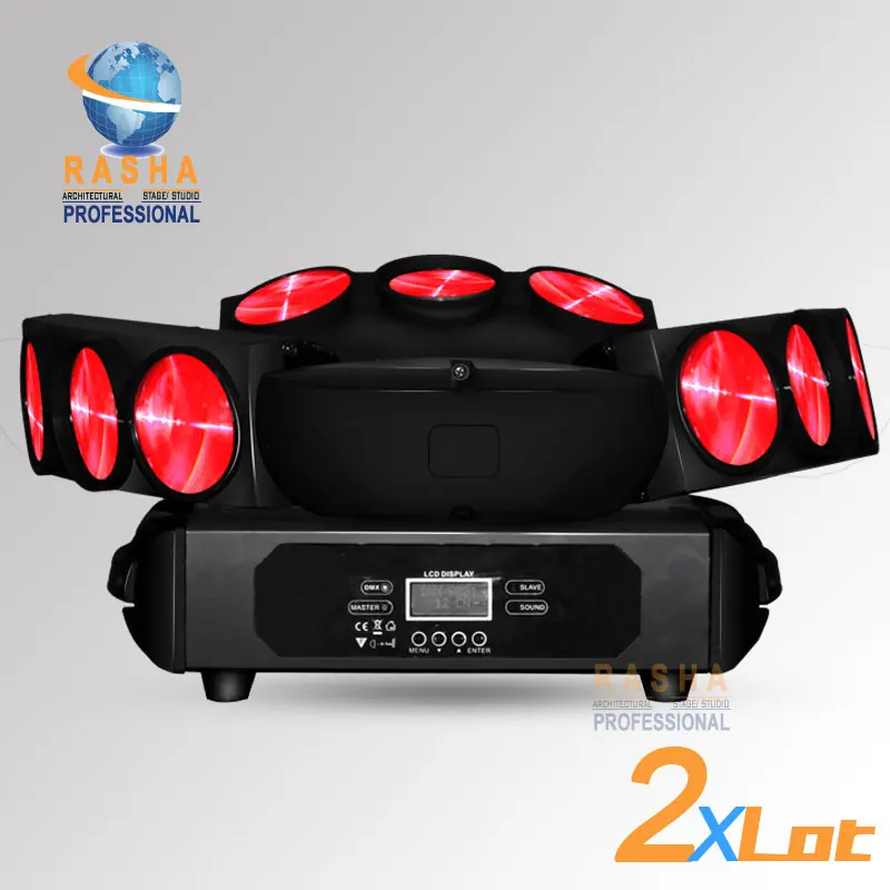 2X LOT Chaos Three Heads 9pcs*10W 4in1 RGBW LED Spider Light,Triangle DMX512 Pixel LED Spider Beam For Stage Event Party,12/43CH
2X LOT Chaos Three Heads 9pcs*10W 4in1 RGBW LED Spider Light,Triangle DMX512 Pixel LED Spider Beam For Stage Event Party,12/43CH