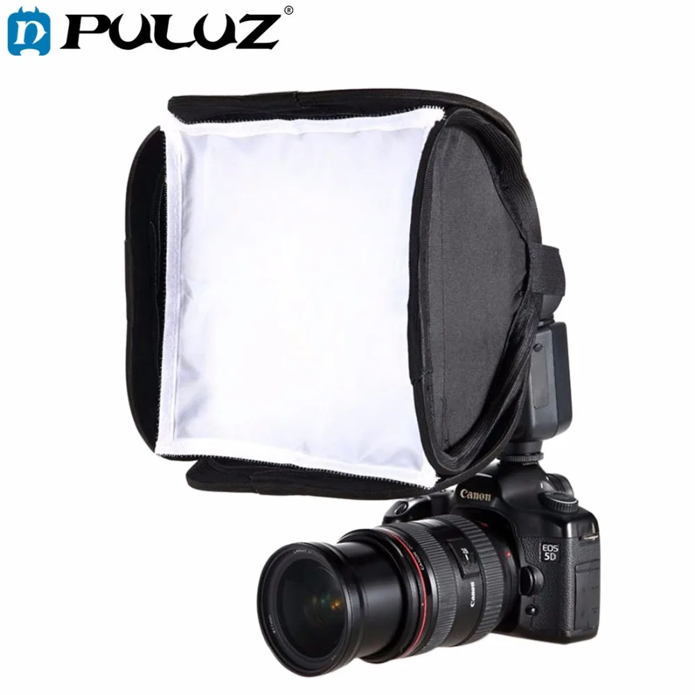 PULUZ PU5123 23x23cm Portable Camera Studio Flash Light Softbox Diffuser for Canon Nikon Pentax Softbox Cover
PULUZ PU5123 23x23cm Portable Camera Studio Flash Light Softbox Diffuser for Canon Nikon Pentax Softbox Cover