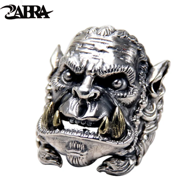 ZABRA Real Solid 925 Silver Warcraft Soldier Opening Big Rings for Men Vintage Punk World Of Warcraft Biker Sterling Jewelry
ZABRA Real Solid 925 Silver Warcraft Soldier Opening Big Rings for Men Vintage Punk World Of Warcraft Biker Sterling Jewelry