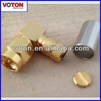 free shipping RF SMA Male(plug) Right Angle crimp with LMR240 cable connector