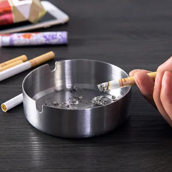 Stainless Steel Smoking Ashtrays Cigarette Accessory Round Cigarette 8cm/12cm Dia
Stainless Steel Smoking Ashtrays Cigarette Accessory Round Cigarette 8cm/12cm Dia