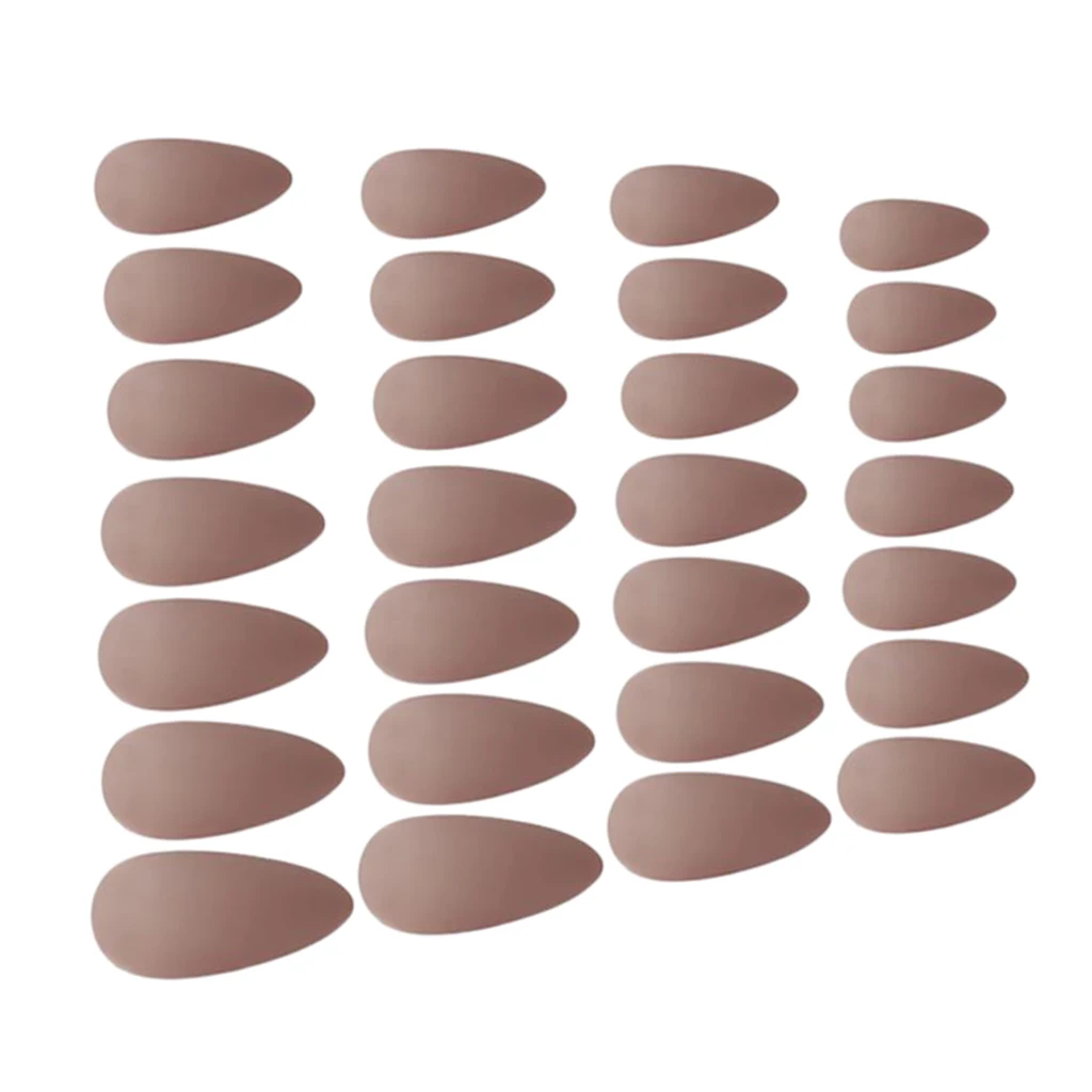 24 Pcs Matte Ballerina Pure Color Matte Full Cover False Nails Art Tips Sets for Beauty 24 Pcs Matte Ballerina Pure Color Matte Full Cover False Nails Art Tips Sets for Beauty
