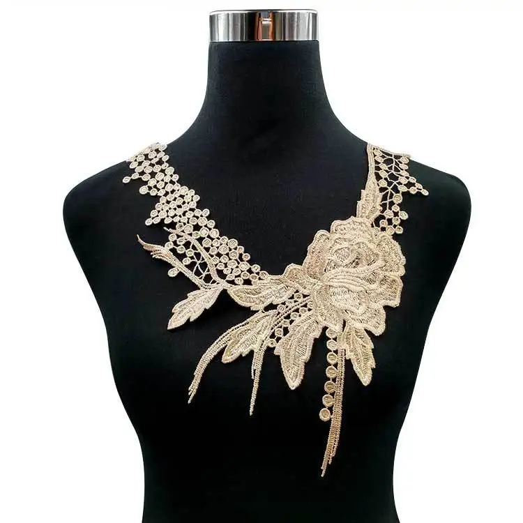 Water soluble lace flower collar polyester silk embroidery collar three-dimensional hollow embroidery corsage
Water soluble lace flower collar polyester silk embroidery collar three-dimensional hollow embroidery corsage