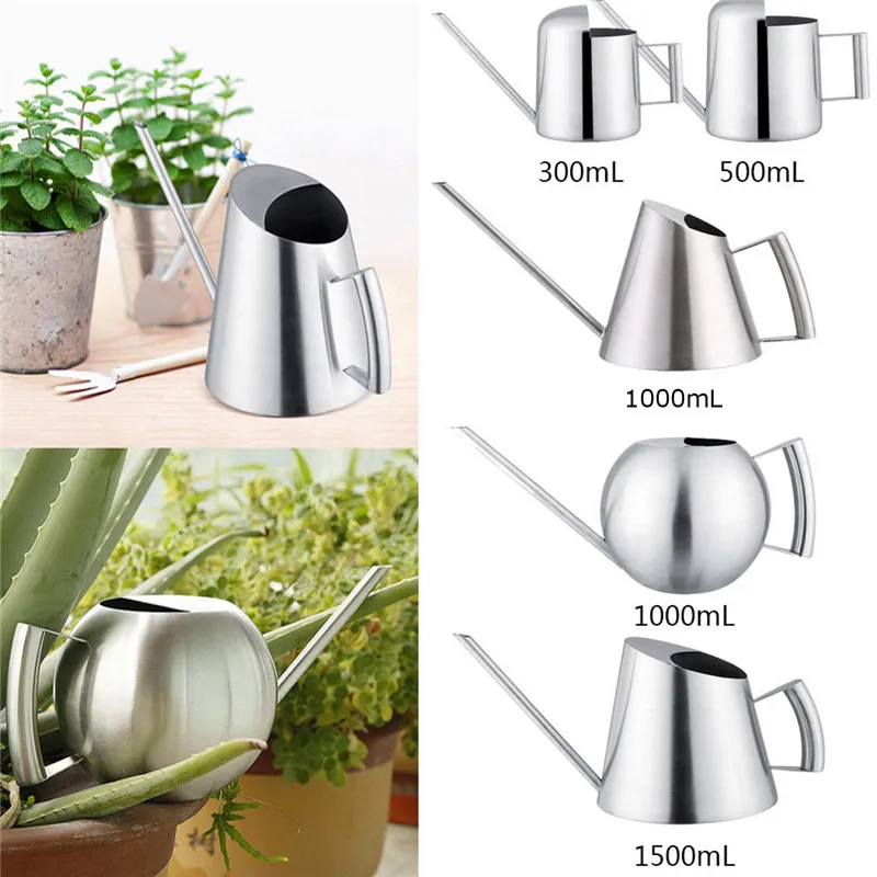 Household Stainless Steel Watering Can Kettle 300/500/1000/1500mL Garden Plant Flower Long Mouth Watering Garden Sprinkling Pot
Household Stainless Steel Watering Can Kettle 300/500/1000/1500mL Garden Plant Flower Long Mouth Watering Garden Sprinkling Pot