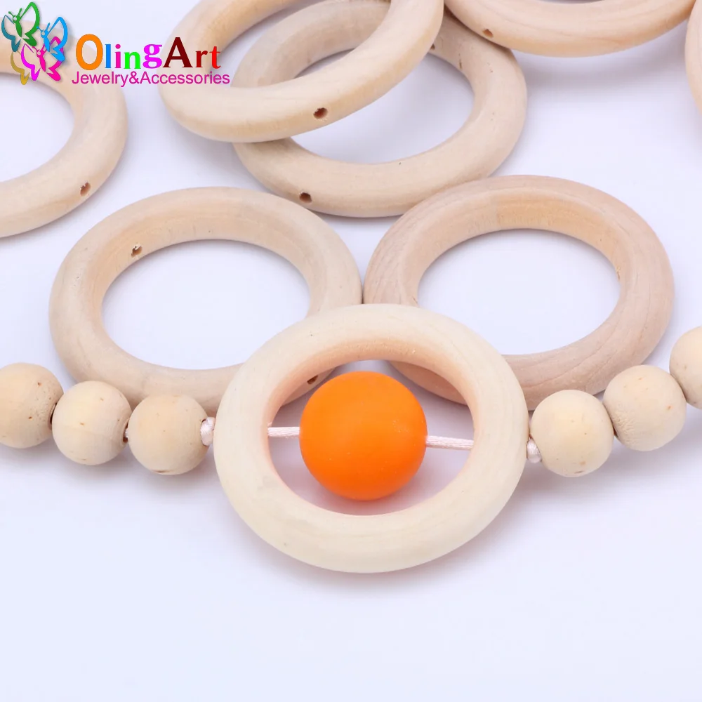 OlingArt 45MM 8pcs/lot Natural Wooden Big circle Ring children's jewelry toys making DIY crafts decor Accessories the best Gift
OlingArt 45MM 8pcs/lot Natural Wooden Big circle Ring children's jewelry toys making DIY crafts decor Accessories the best Gift