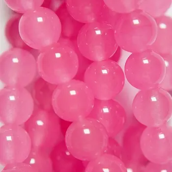 8 mm Light Fuchsia Pink Jade Beads - Round 8 mm Colored beads, Semi Precious Gemstone Beads - Full Strand 15", 52 beads
8 mm Light Fuchsia Pink Jade Beads - Round 8 mm Colored beads, Semi Precious Gemstone Beads - Full Strand 15", 52 beads