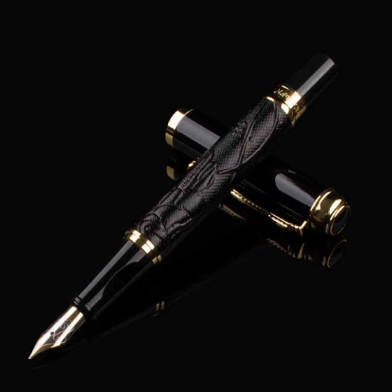 DIKA WEN black Grape Ornamentation With Gold Dragon Clip High Quality Fountain Pen Hot Sale Nib 0.5 mm Gift Signature ink pen
DIKA WEN black Grape Ornamentation With Gold Dragon Clip High Quality Fountain Pen Hot Sale Nib 0.5 mm Gift Signature ink pen