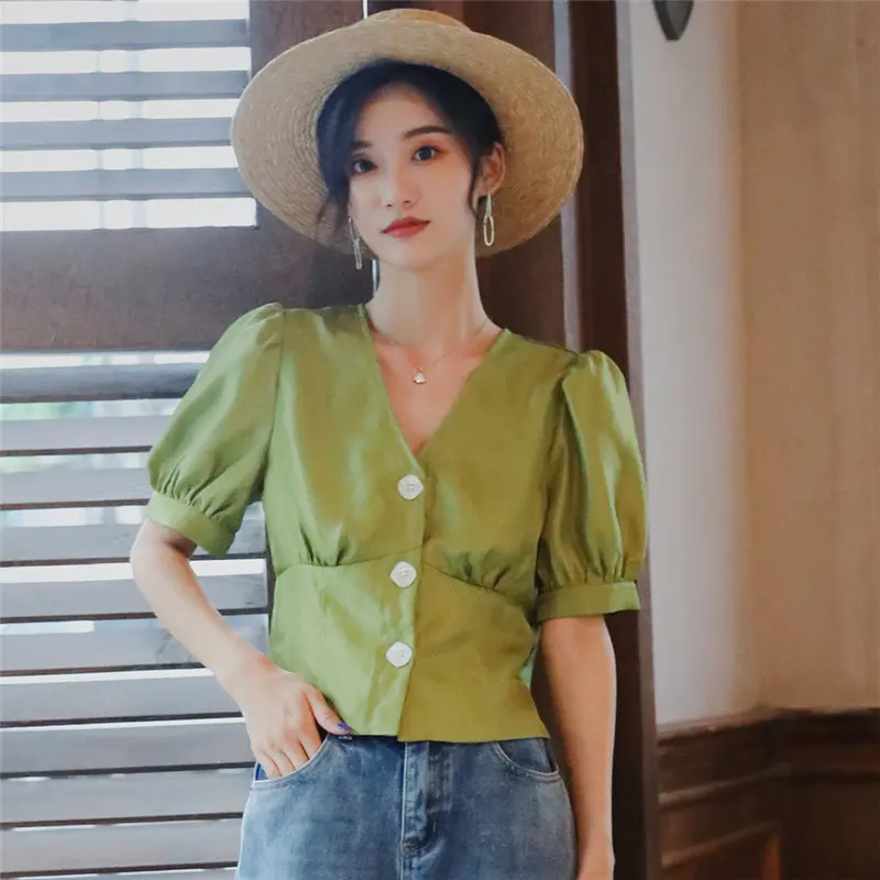 HziriP Retro Palace Style 2019 Summer Femme Casual Stylish Woman Sweet Fresh Lantern Short-Sleeved Brief Fashion All Match Shirt
HziriP Retro Palace Style 2019 Summer Femme Casual Stylish Woman Sweet Fresh Lantern Short-Sleeved Brief Fashion All Match Shirt