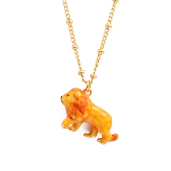 Juicy Grape 2019 New Yellow Handmade Enamel Glaze Lion Pendant Necklace Collarbone Chain Woman Animal Necklace Fashion Jewelry 
Juicy Grape 2019 New Yellow Handmade Enamel Glaze Lion Pendant Necklace Collarbone Chain Woman Animal Necklace Fashion Jewelry