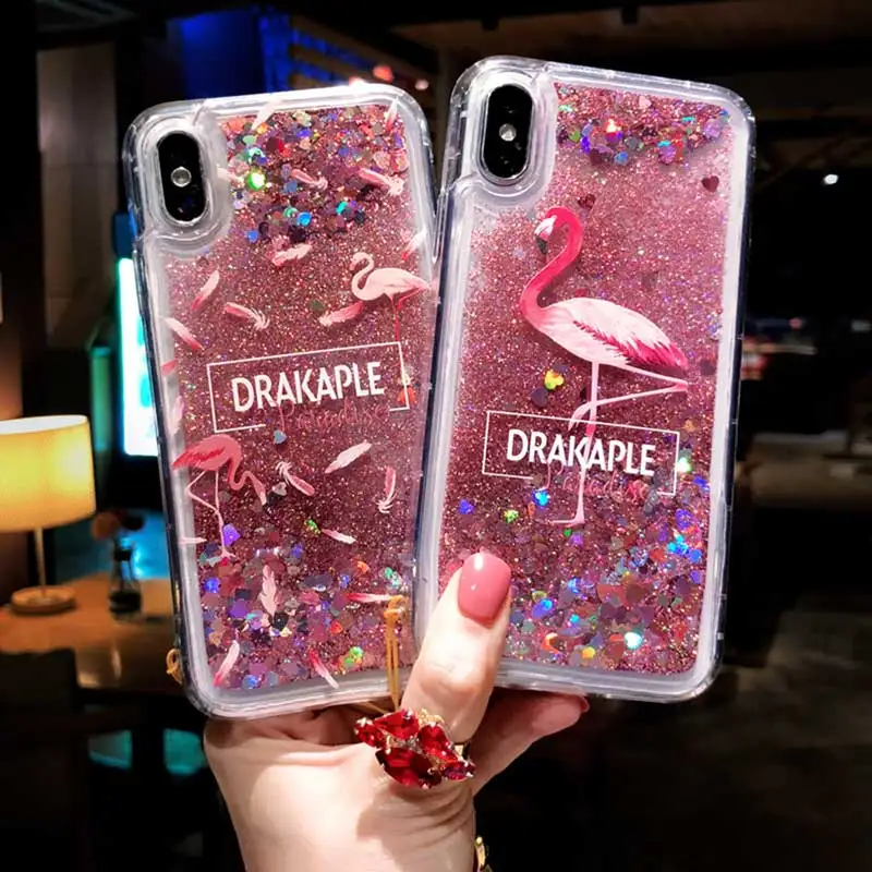 Pink Flamingo Glitter Quicksand Case For iPhone 7 Case Dynamic Liquid Soft Silicone Cover For iPhone 6 6s 7 8 Plus X XR XS Max
Pink Flamingo Glitter Quicksand Case For iPhone 7 Case Dynamic Liquid Soft Silicone Cover For iPhone 6 6s 7 8 Plus X XR XS Max
