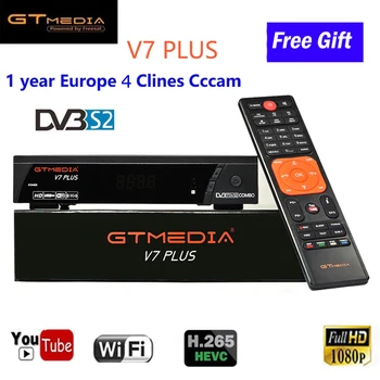 GTMEDIA V7 PLUS DVB-S2 H.265 DVB-T2 Satellite Receiver Decoder Terrestrial HD TV Box Wifi Biss With Europe 5 Lines For 1 Year
GTMEDIA V7 PLUS DVB-S2 H.265 DVB-T2 Satellite Receiver Decoder Terrestrial HD TV Box Wifi Biss With Europe 5 Lines For 1 Year