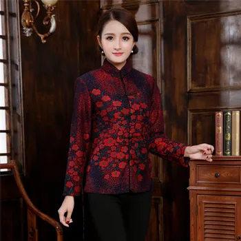Red Women Coat Chinese Style Warm Long Sleeve Jacket Traditional Mandarin Collar Tang Top Clothing Casual Outwear Plus Size 3XL
Red Women Coat Chinese Style Warm Long Sleeve Jacket Traditional Mandarin Collar Tang Top Clothing Casual Outwear Plus Size 3XL