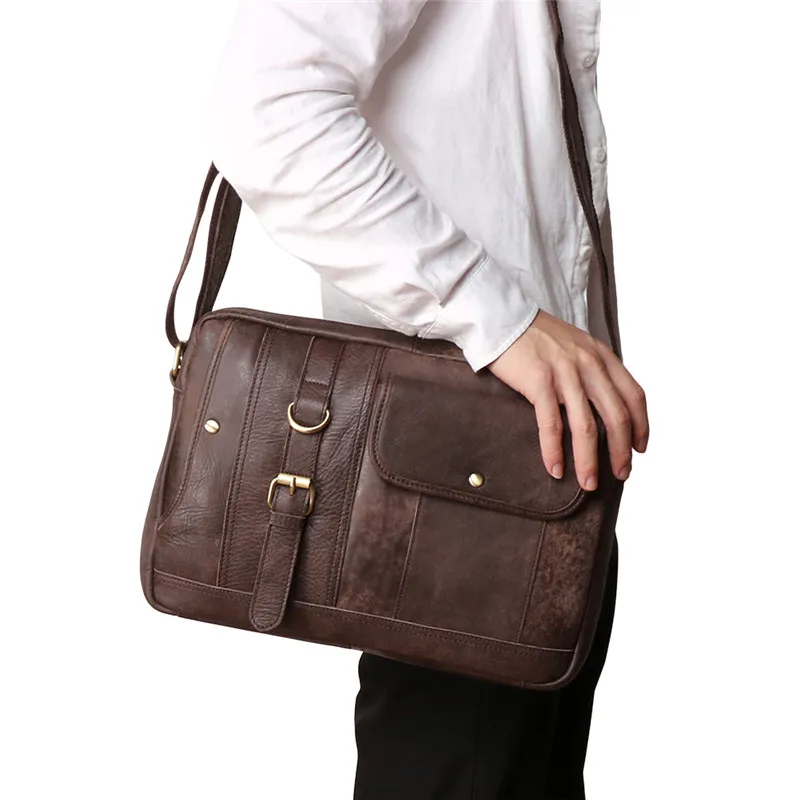 Nesitu High Quality Vintage Coffee Genuine Leather Cross Body Men Messenger Bags Real Skin Male Shoulder Bags M6427
Nesitu High Quality Vintage Coffee Genuine Leather Cross Body Men Messenger Bags Real Skin Male Shoulder Bags M6427