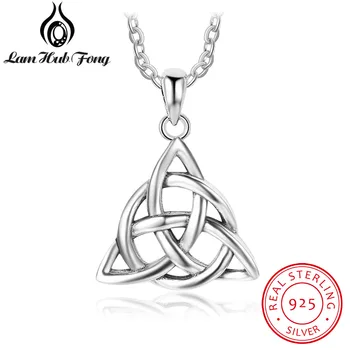 Vintage 925 Sterling Silver Chain Necklaces Celtics Knot Triquetra Trinity Necklace & Pendants Gift For Girls (Lam Hub Fong)
Vintage 925 Sterling Silver Chain Necklaces Celtics Knot Triquetra Trinity Necklace & Pendants Gift For Girls (Lam Hub Fong)