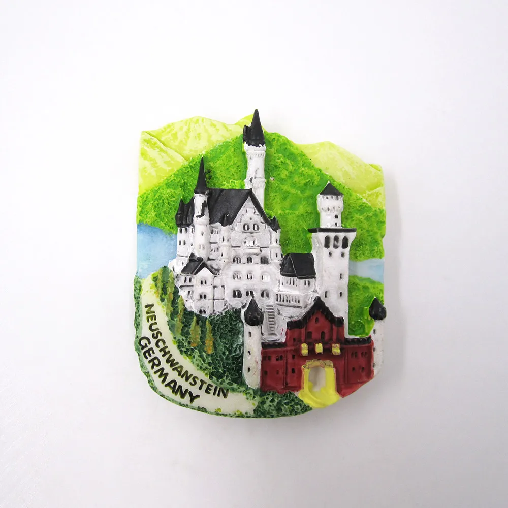 

New Swan Stone Castle Souvenir Fridge Magnet Germany World Scenery Tourist Souvenirs Magnetic Stickers Home Kitchen Decoration